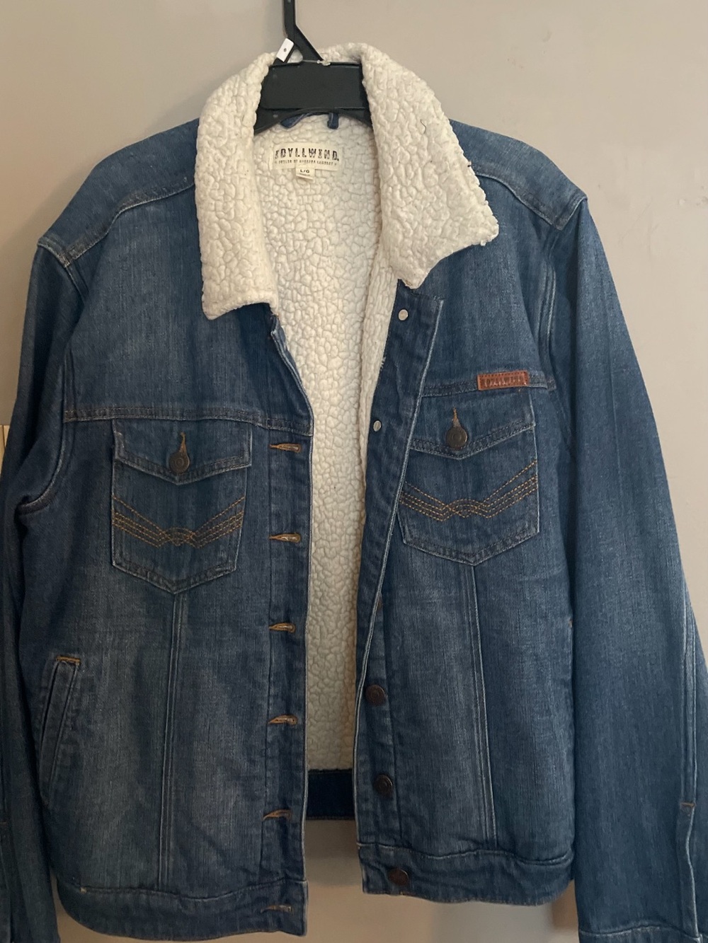 Idyllwind Blue Denim Sherpa Jacket with Cream Lining